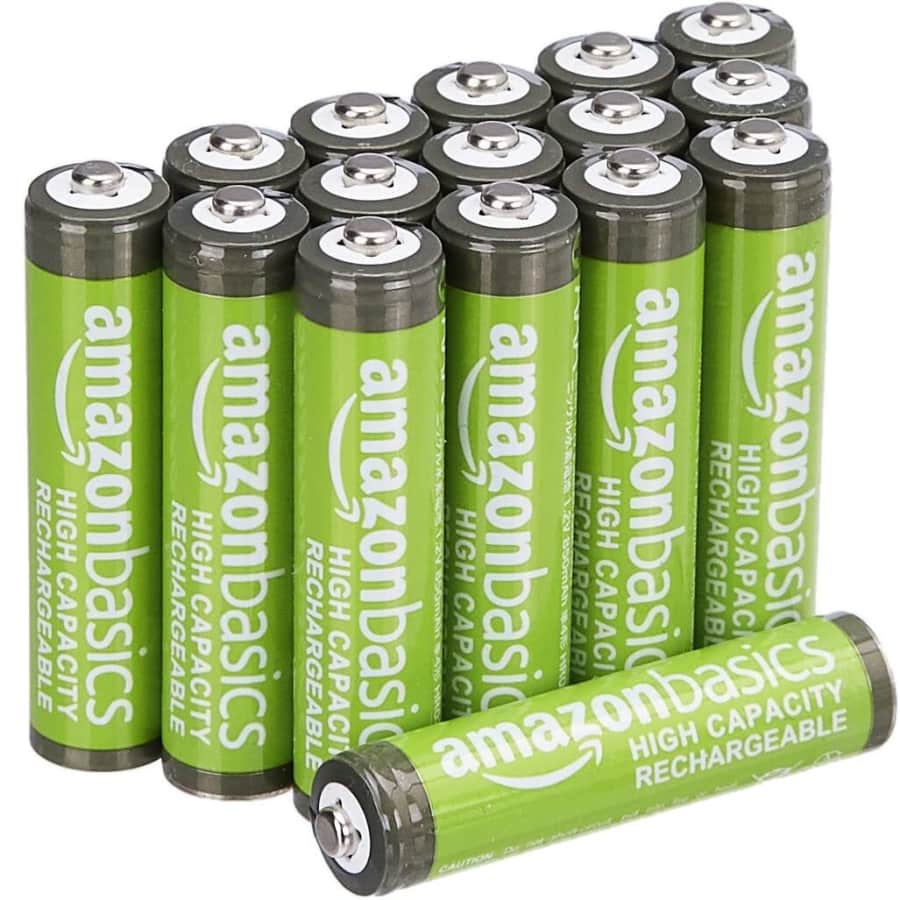 Amazon Basics AAA Rechargeable Batteries 16-Pack: $7.37 via Sub. & Save Amazon Basics AAA Rechargeable Batteries 16-Pack: $7.37 via Sub. & Save