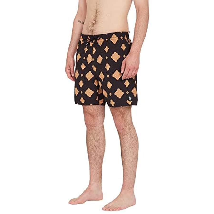 Volcom Men's Standard Polly Pack 17" Trunk Boardshort, New Black, XX-Large for $35
