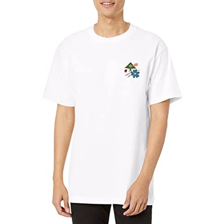 LRG Men's Spring 21 Graphic Designed Logo T-Shirt, Natural White, Small for $19