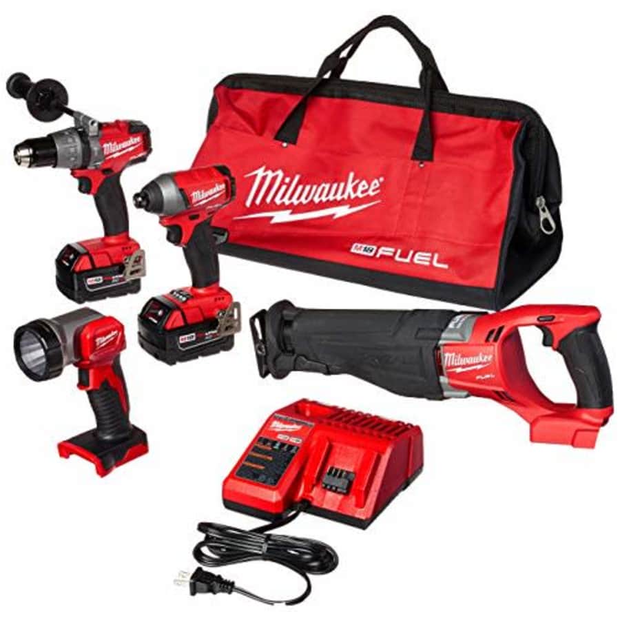 Milwaukee 2896-24 M18 Fuel 4-Tool Combo Kit for $900