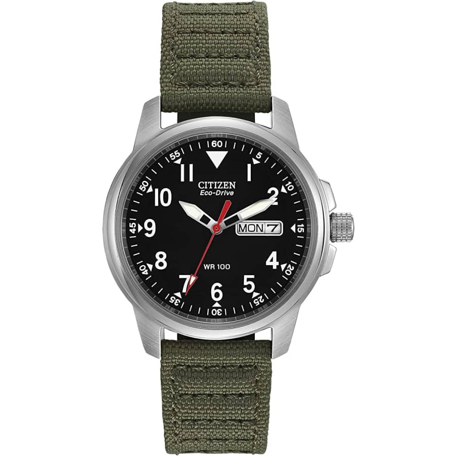 Refurb Citizen Men's Eco-Drive Weekender Garrison Field Watch: $88 Refurb Citizen Men's Eco-Drive Weekender Garrison Field Watch: $88
