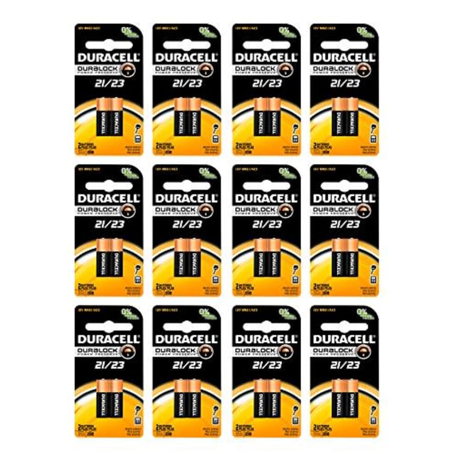24x Duracell A23 Batteries 12V Alkaline 21 23A A23BP GP23 Carded (2pk x 12) for $40