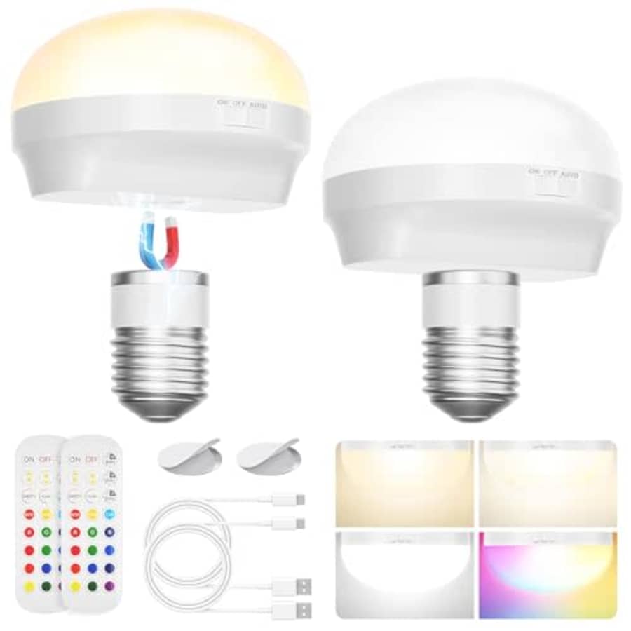 Rechargeable Light Bulb 2-Pack for $15 w/ Prime Rechargeable Light Bulb 2-Pack for $15 w/ Prime