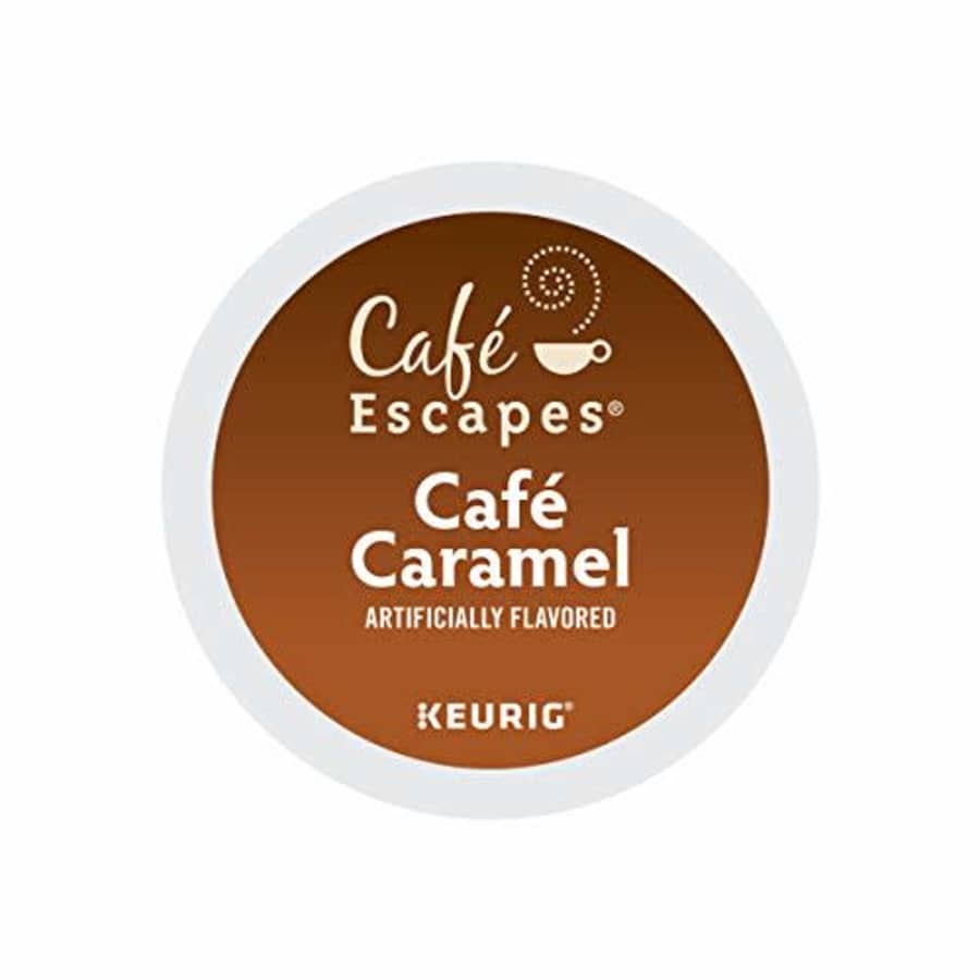 Cafe Escapes, Cafe Caramel Coffee Beverage, Single-Serve Keurig K-Cup Pods, 96 Count (4 Boxes of 24 for $54