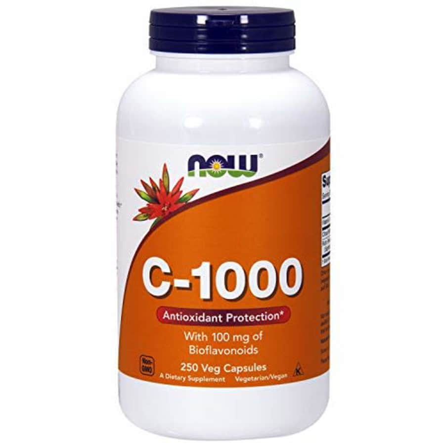 Now Foods NOW Supplements, Vitamin C-1,000 with 100 mg of Bioflavonoids, Antioxidant Protection*, 250 Veg for $18 Now Foods NOW Supplements, Vitamin C-1,000 with 100 mg of Bioflavonoids, Antioxidant Protection*, 250 Veg for $18