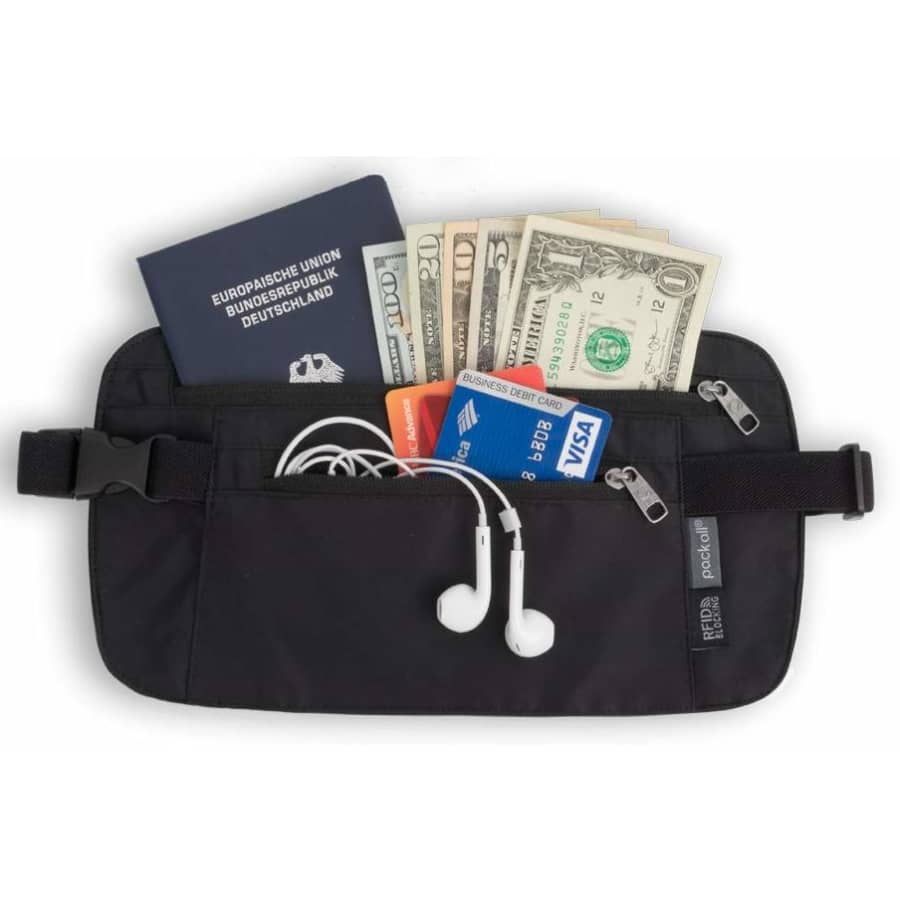 Pack All RFID-Blocking Money Belt for $8