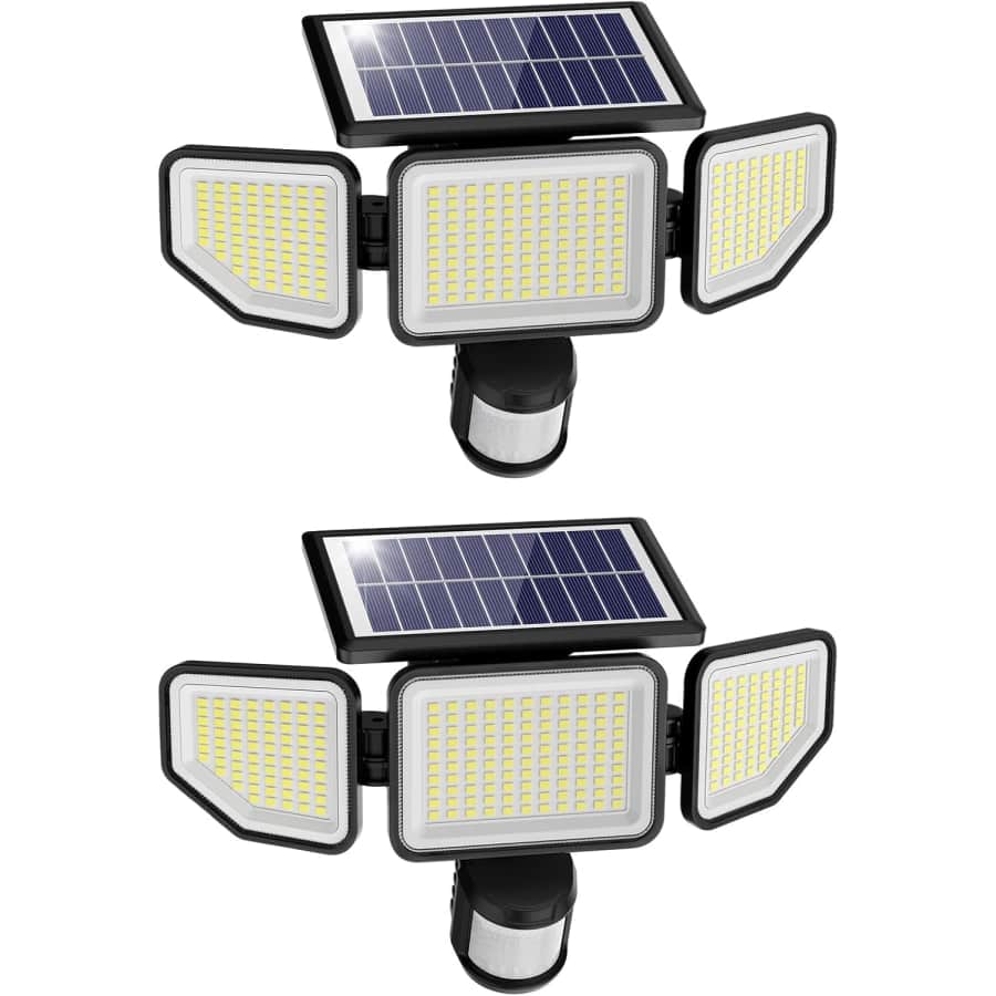 Outdoor Solar Security Lights 2-Pack: $16.65