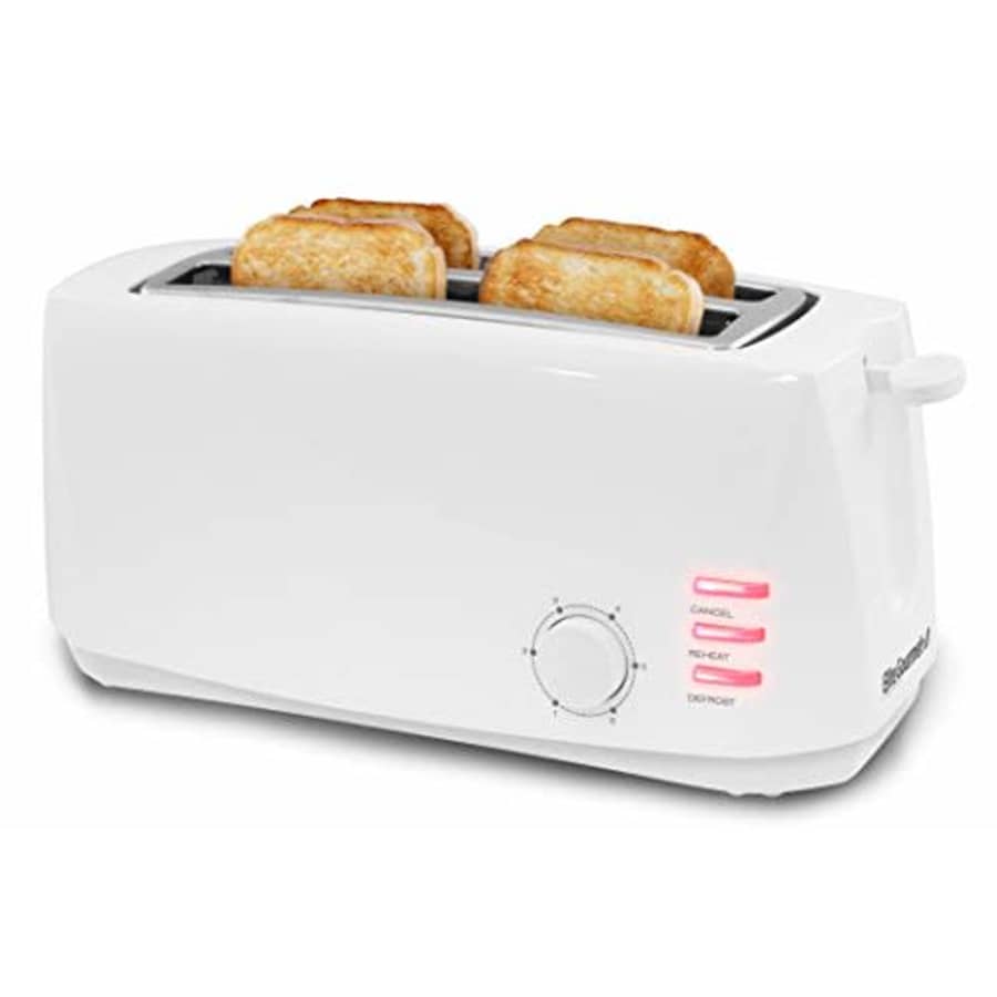 Elite Gourmet ECT-4829 Maxi-Matic 4 Slice Long Toaster 6 Toast Settings, Defrost, Reheat, Cancel for $37