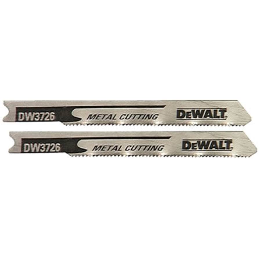 DEWALT DW3726H2 3-Inch 24TPI Thin Metal Cut High Speed Steel U-Shank Jig Saw Blade (2-Pack) for $6