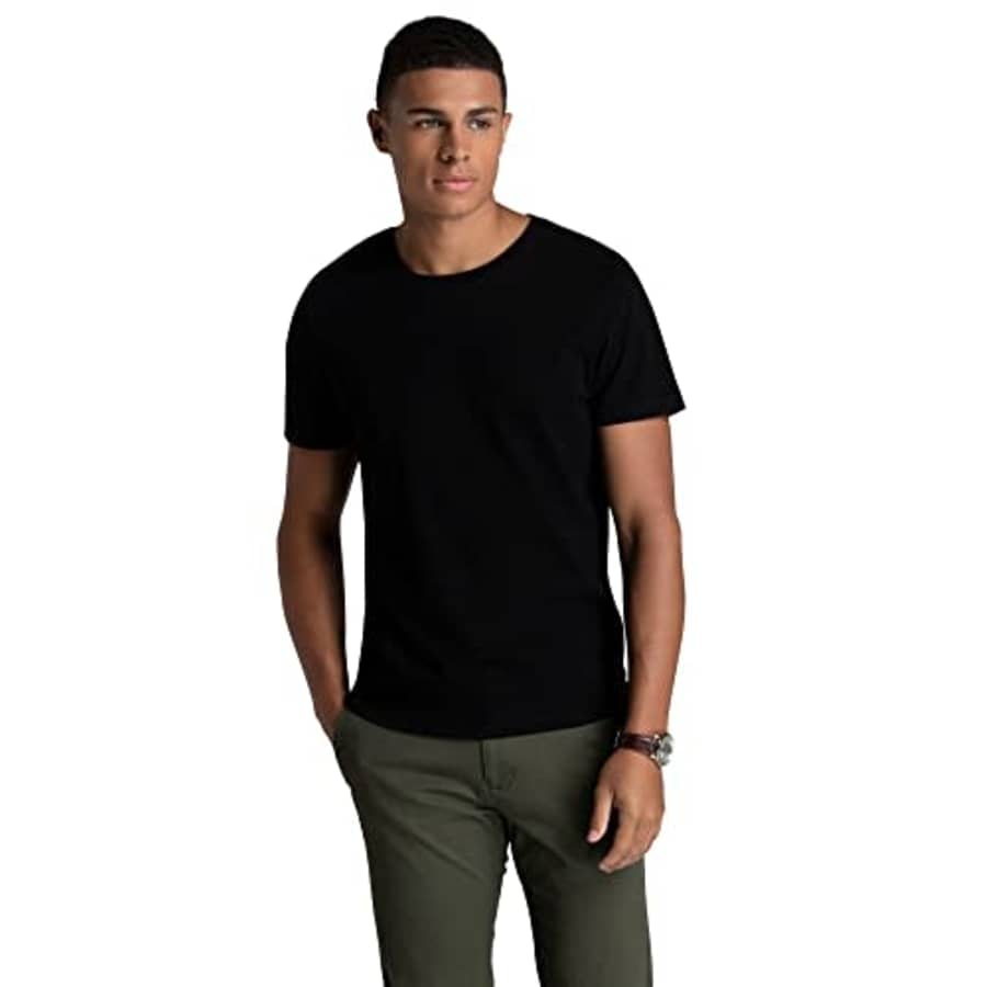 Fruit of the Loom Men's Recover Cotton T-Shirt Made with Sustainable, Low Impact Recycled Fiber, for $8
