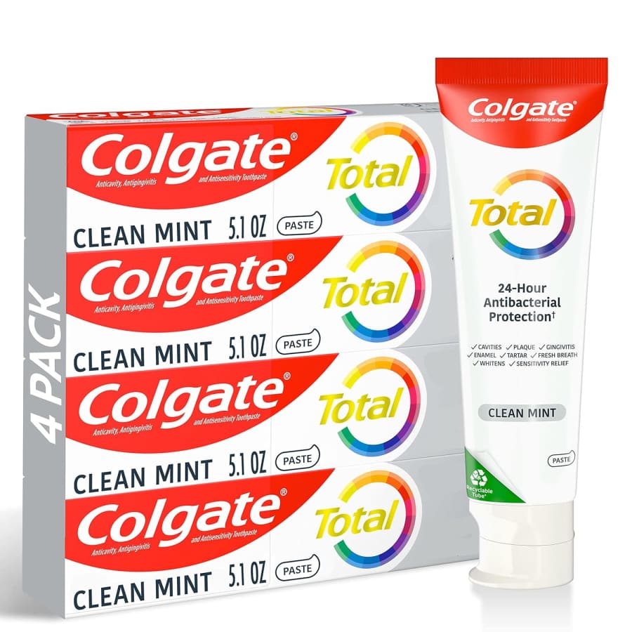 Colgate Total Clean Toothpaste 4-Pack for $9.18 via Sub & Save Colgate Total Clean Toothpaste 4-Pack for $9.18 via Sub & Save