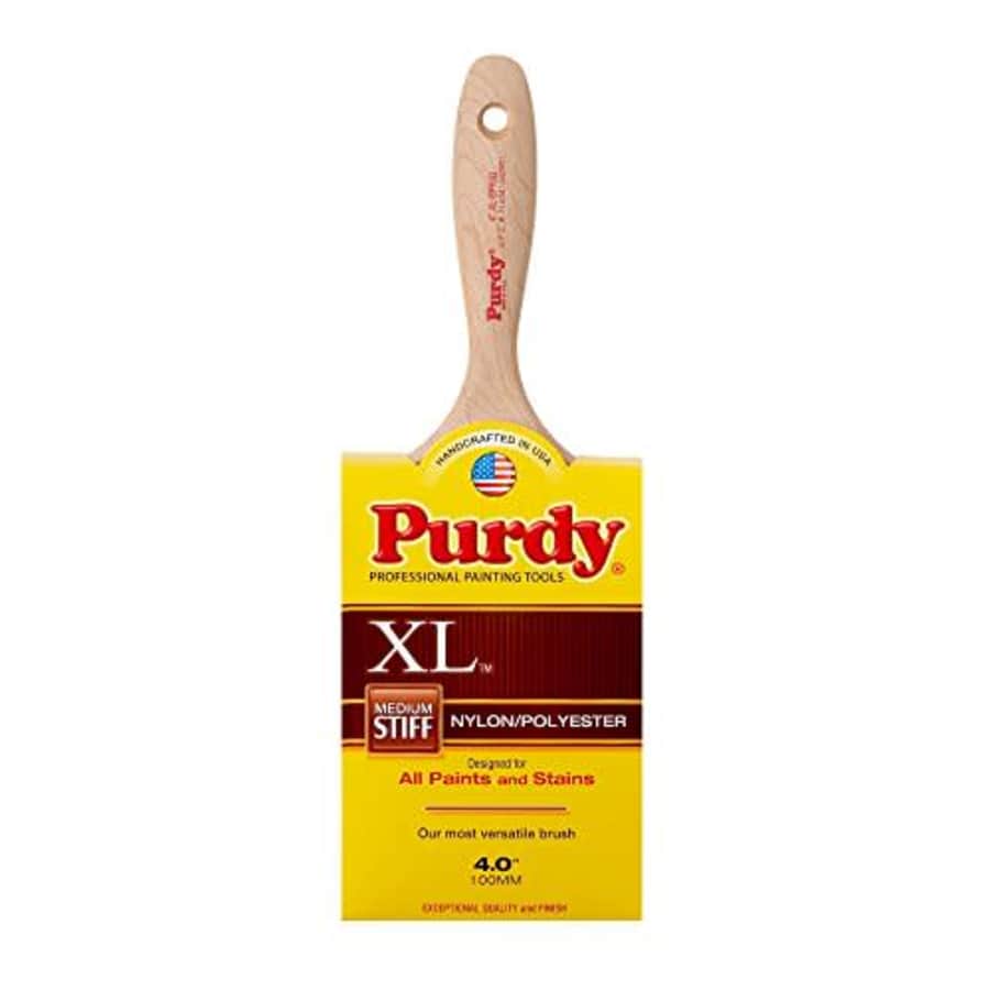 Purdy 144380340 XL Series Sprig Flat Trim Paint Brush, 4 inch for $31 Purdy 144380340 XL Series Sprig Flat Trim Paint Brush, 4 inch for $31