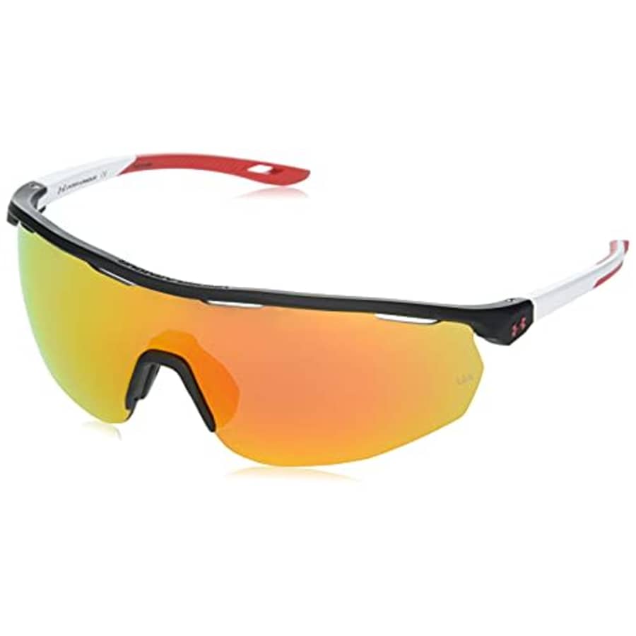 Under Armour Men's UA 0003/G/S Special Shape Sunglasses, Matte Black White/Infrared, 99mm, 1mm for $53