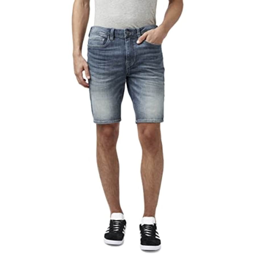 Buffalo David Bitton Men's Slim Parker Denim Shorts, Whiskered and Contrasted S23 for $63 Buffalo David Bitton Men's Slim Parker Denim Shorts, Whiskered and Contrasted S23 for $63