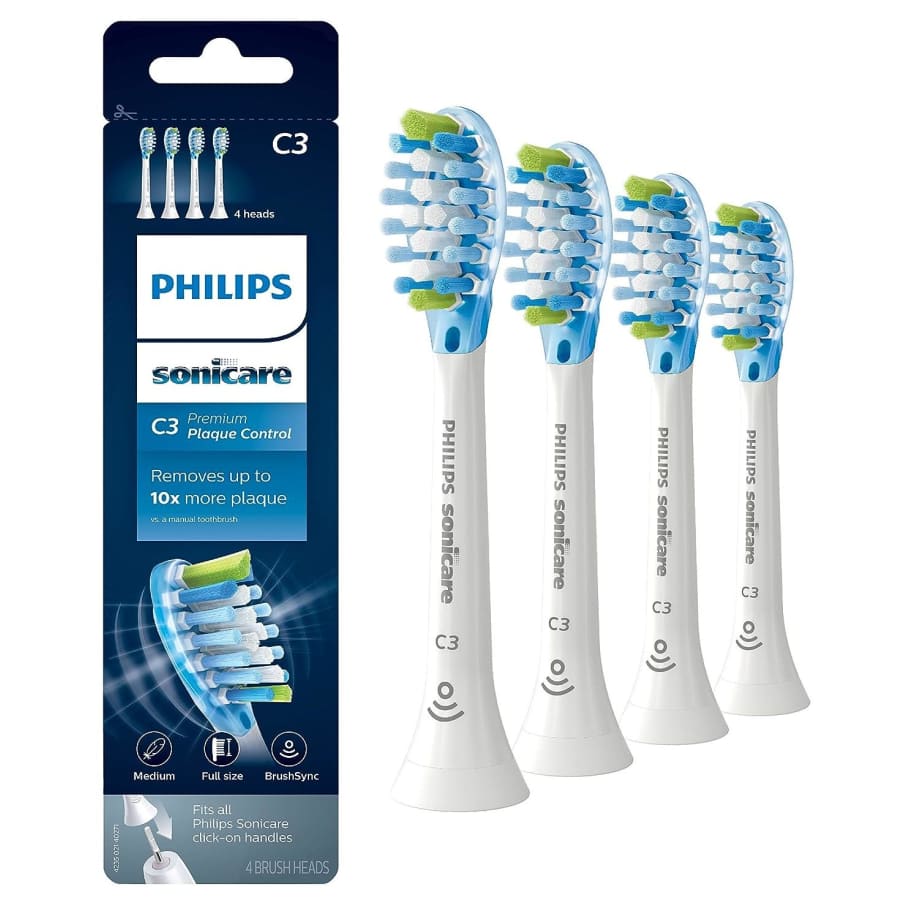 Philips Sonicare Genuine C3 Premium Plaque Control Toothbrush Heads 4-Pack for $54 Philips Sonicare Genuine C3 Premium Plaque Control Toothbrush Heads 4-Pack for $54