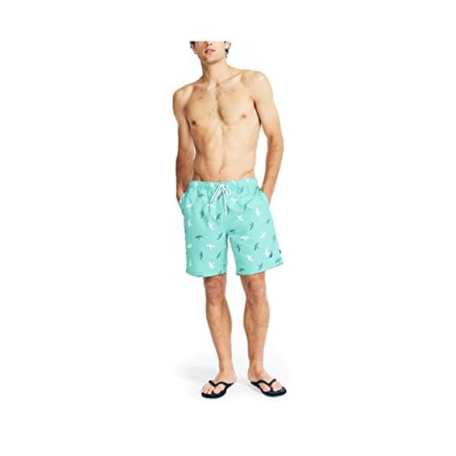 Nautica Men's Standard Sustainably Crafted 8" Parrot Print Quick-Dry Swim, Aqua Lagoon, XL for $28 Nautica Men's Standard Sustainably Crafted 8" Parrot Print Quick-Dry Swim, Aqua Lagoon, XL for $28