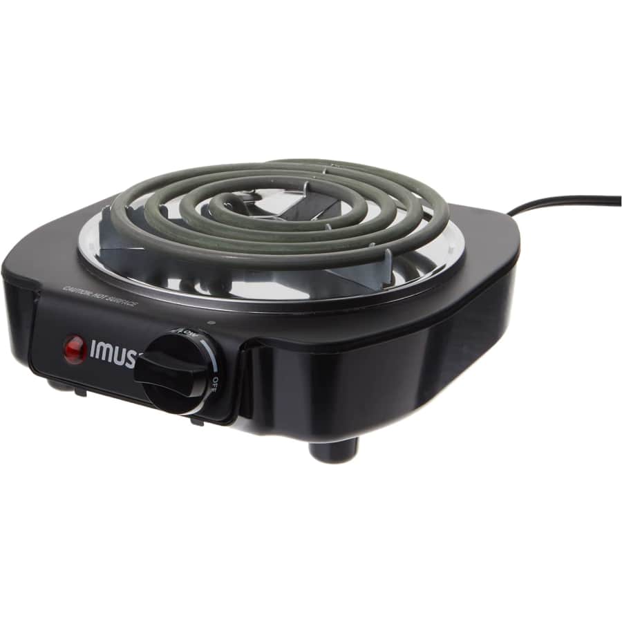 Imusa 1,100W Electric Single Burner for $14 Imusa 1,100W Electric Single Burner for $14