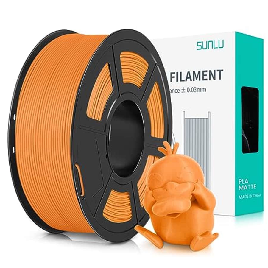 SUNLU 3D Printer Filament PLA Matte 1.75mm, Neatly Wound Filament, Smooth Matte Finish, Print with for $16 SUNLU 3D Printer Filament PLA Matte 1.75mm, Neatly Wound Filament, Smooth Matte Finish, Print with for $16