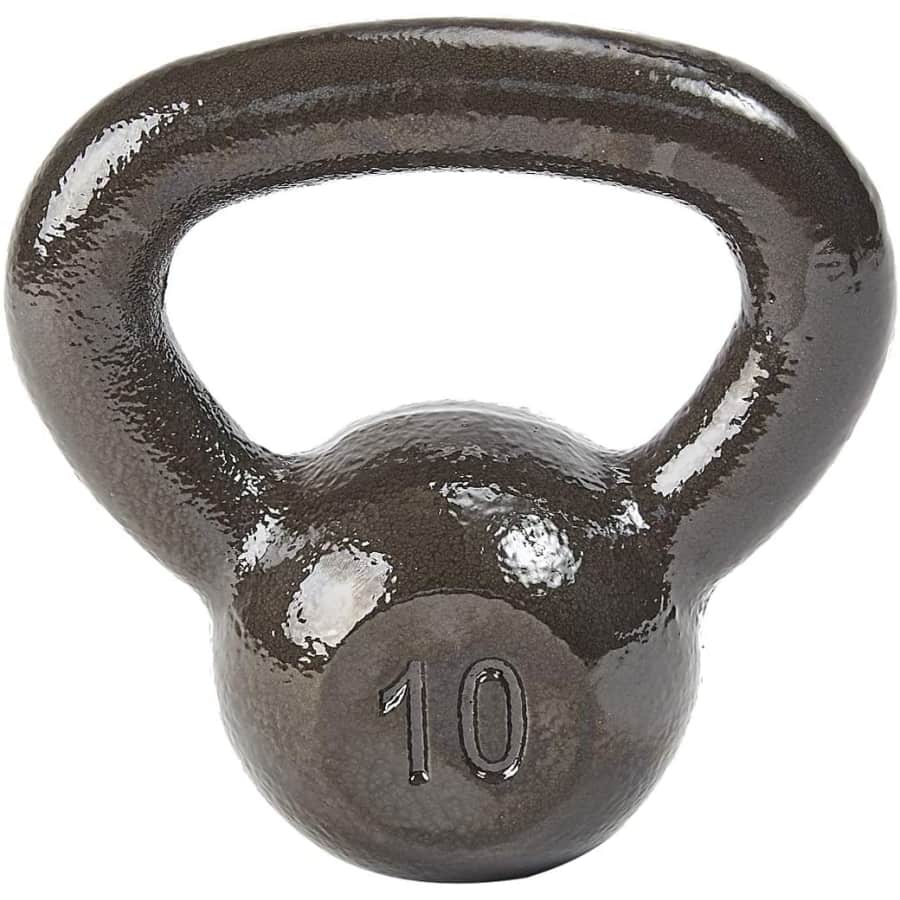Everyday Essentials All-Purpose Solid Cast Iron Kettlebell for $15