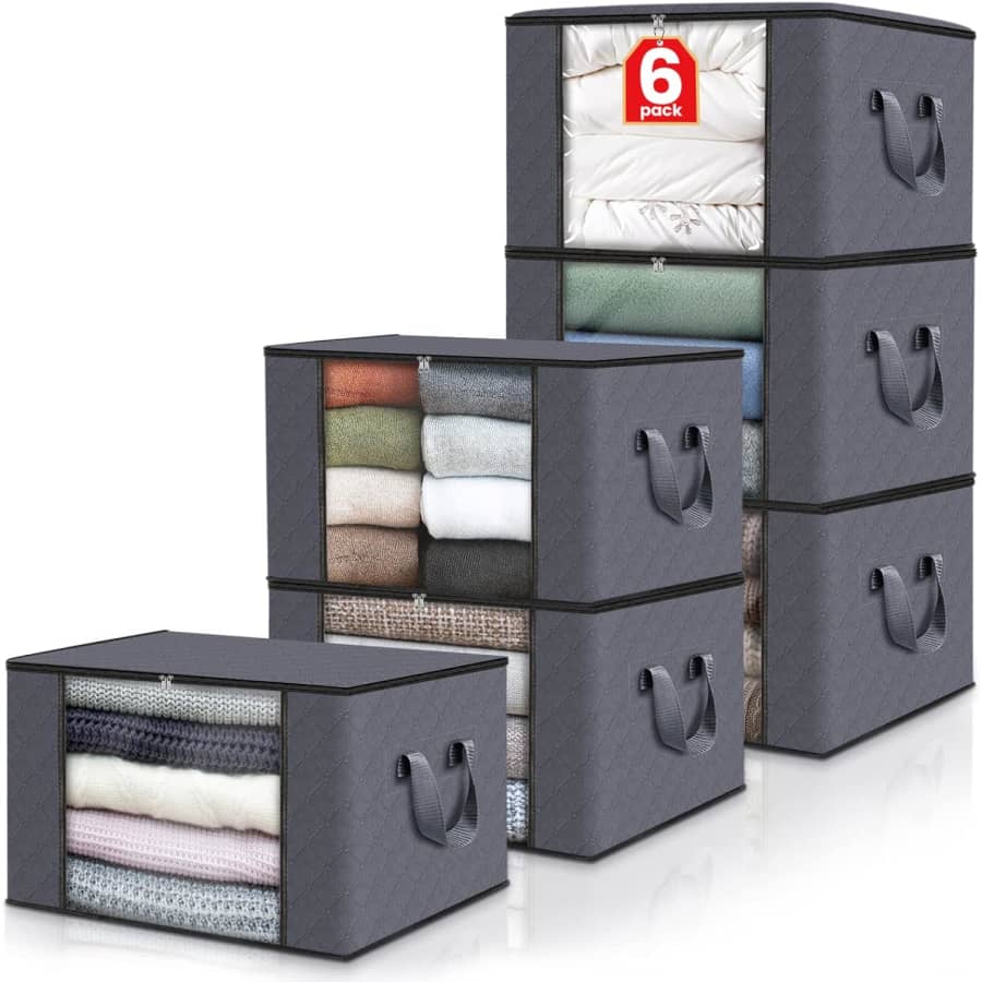 Fab Totes 60L Storage Bag 6-Pack: $9 Fab Totes 60L Storage Bag 6-Pack: $9