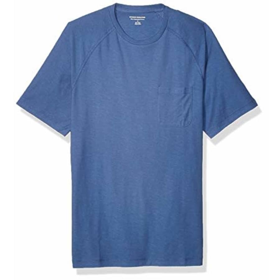 Amazon Essentials Men's Slim-Fit Slub Raglan Crew T-Shirt, Blue, Medium for $6 Amazon Essentials Men's Slim-Fit Slub Raglan Crew T-Shirt, Blue, Medium for $6