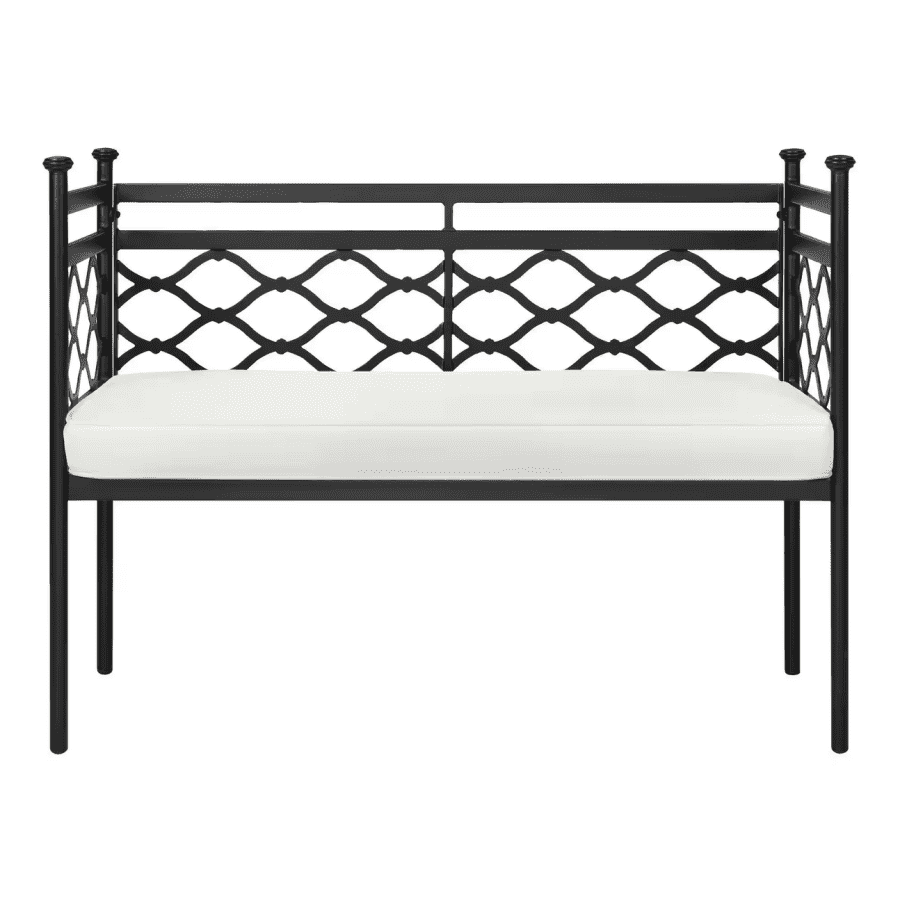 Home Decorators Collection Wakefield Aluminum and Steel Outdoor Bench for $101 Home Decorators Collection Wakefield Aluminum and Steel Outdoor Bench for $101