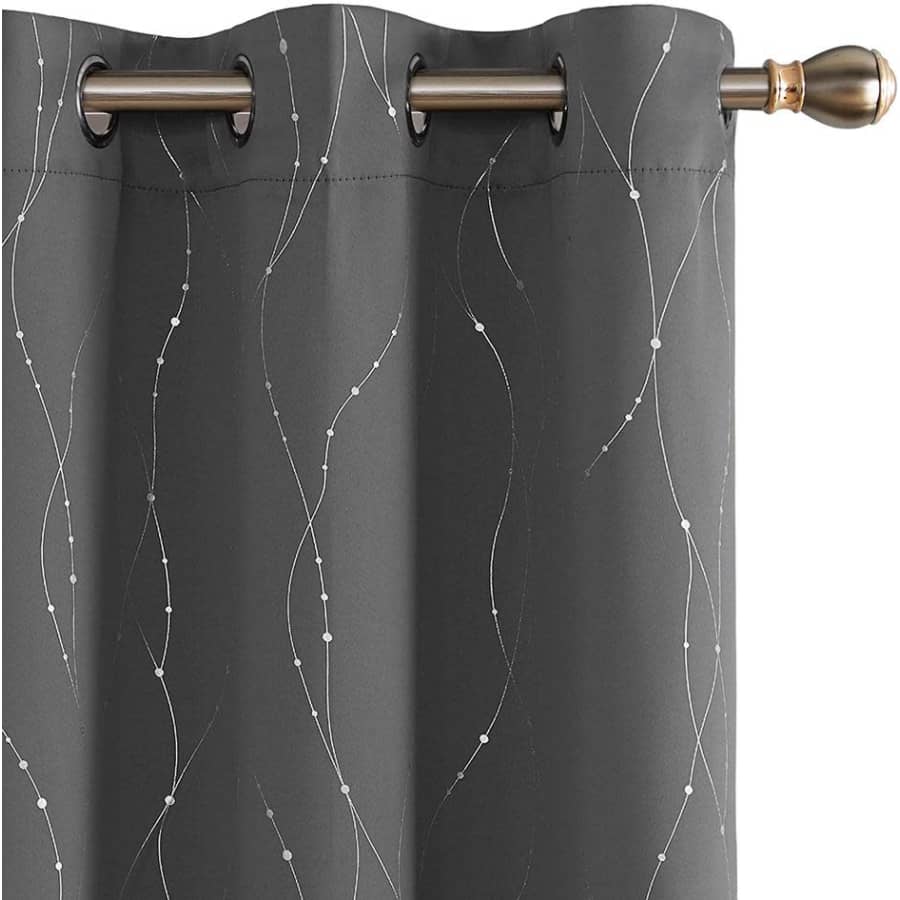 Deconovo Blackout Curtain Panel 2-Pack for $21