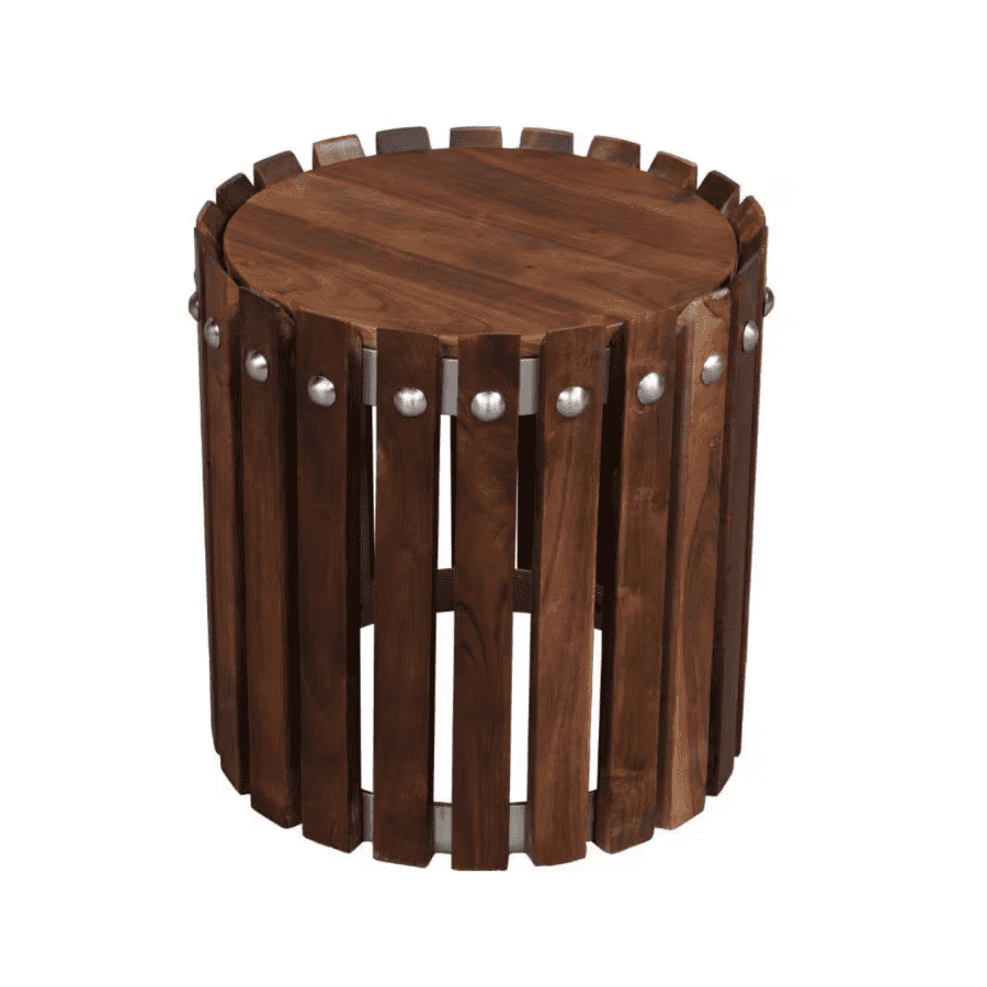 The Urban Port Myla 15" Acacia Wood End Table for $56 The Urban Port Myla 15" Acacia Wood End Table for $56