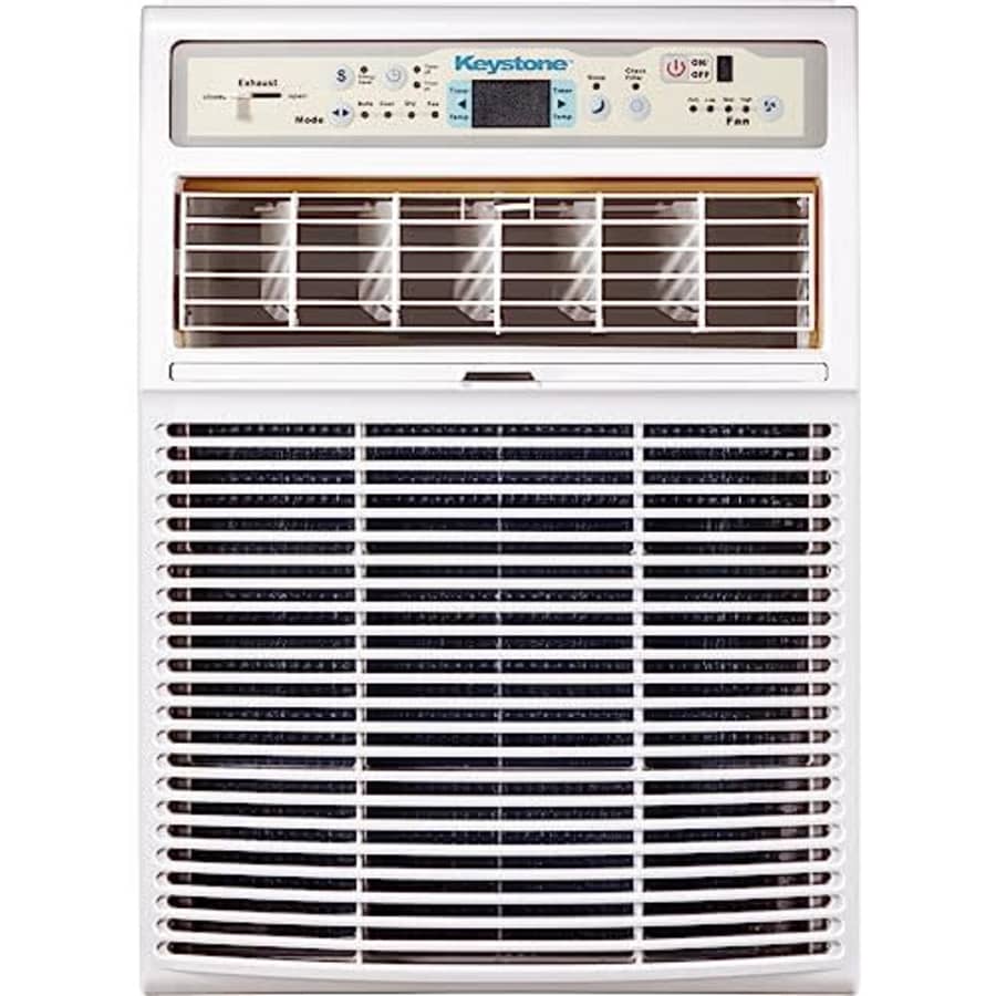 Keystone 8,000 BTU Slider Casement Window-Wall Air Conditioner and Dehumidifier with 4-Way Air for $400