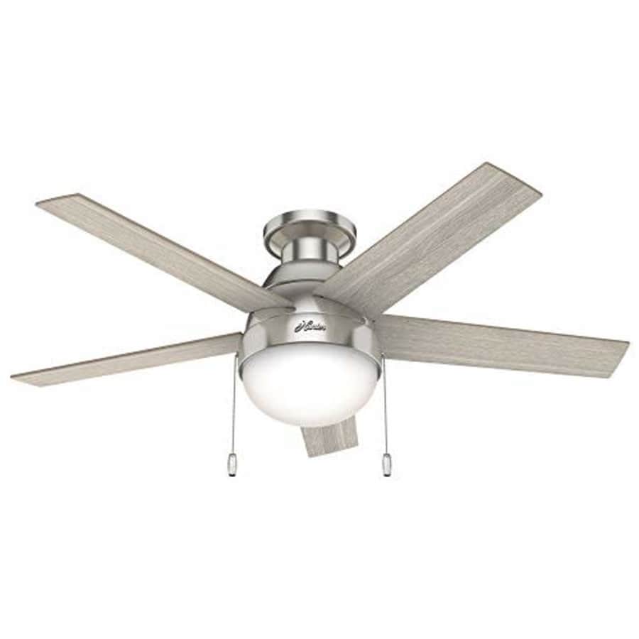 Hunter Fan Company 50278 Hunter Anslee Indoor Low Profile Ceiling Fan with LED Light and Pull Chain for $120