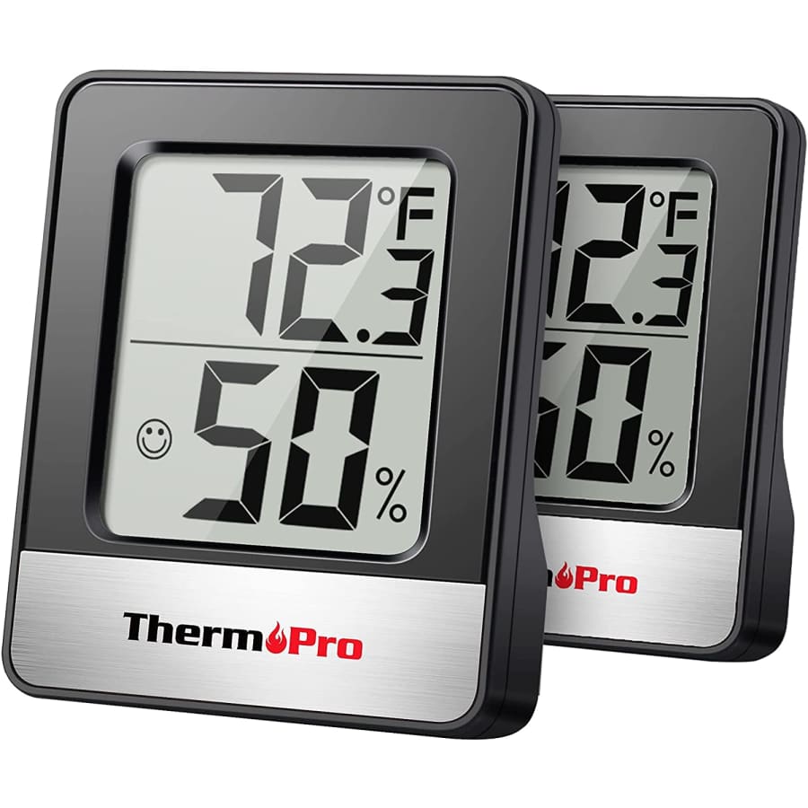 ThermoPro TP49 Digital Hygrometer Indoor Thermometer 2-Pack for $18