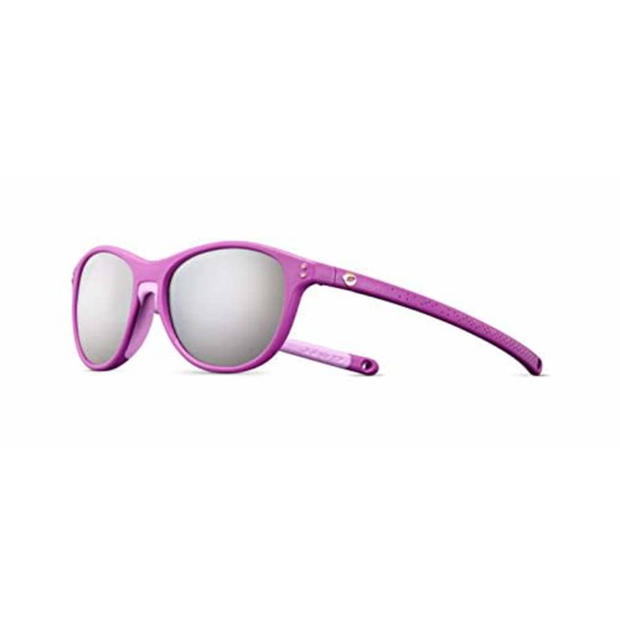 Julbo Nollie Kids Sunglasses, Dark Pink/Pink Frame - Smoke Lens w/Silver Mirror for $45