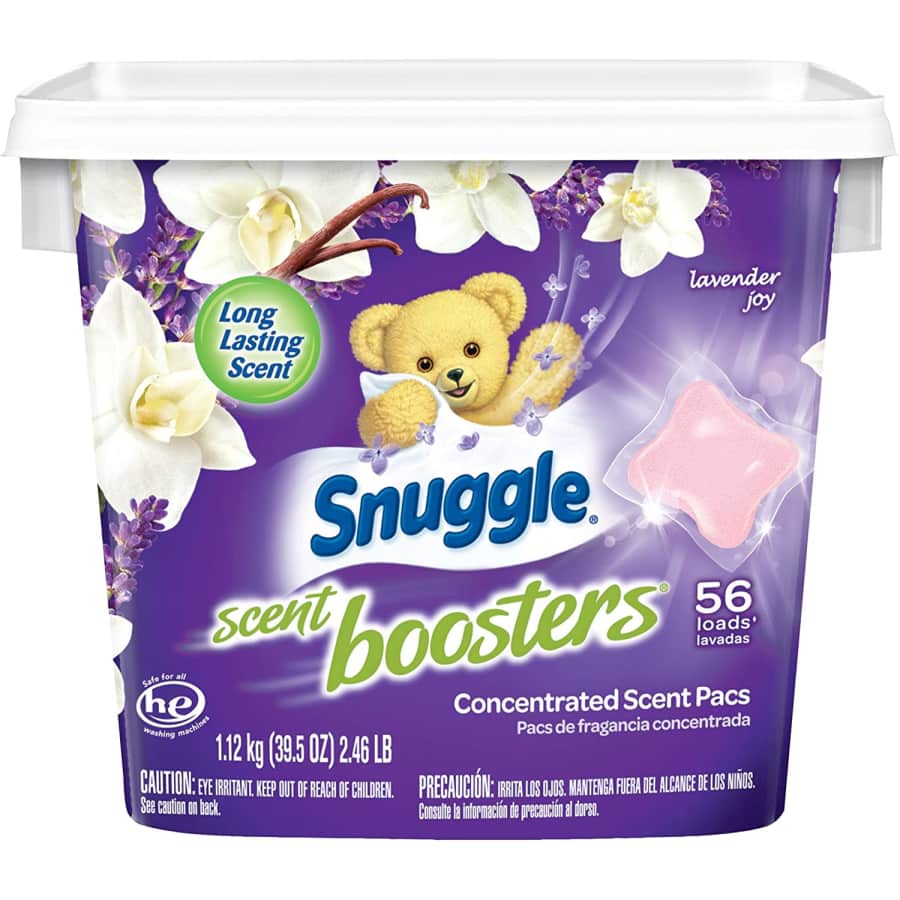 Snuggle Scent Boosters In-Wash Laundry Scent Pacs 56-Count for $12 Snuggle Scent Boosters In-Wash Laundry Scent Pacs 56-Count for $12