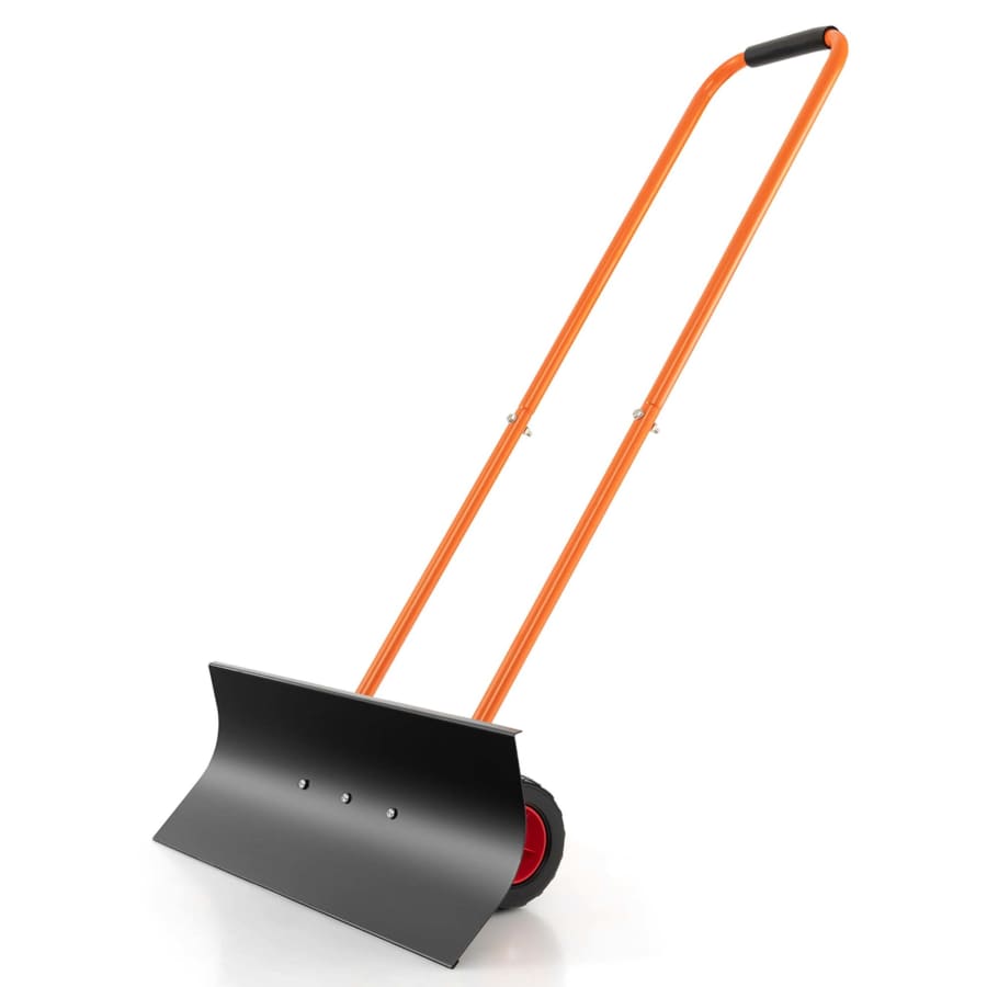 Costway 30" Heavy-Duty Adjustable Wheeled Snow Shovel for $60 Costway 30" Heavy-Duty Adjustable Wheeled Snow Shovel for $60