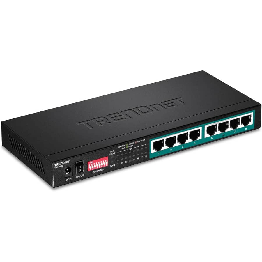 TRENDnet 8-Port Gigabit Long Range PoE+ Switch for $72