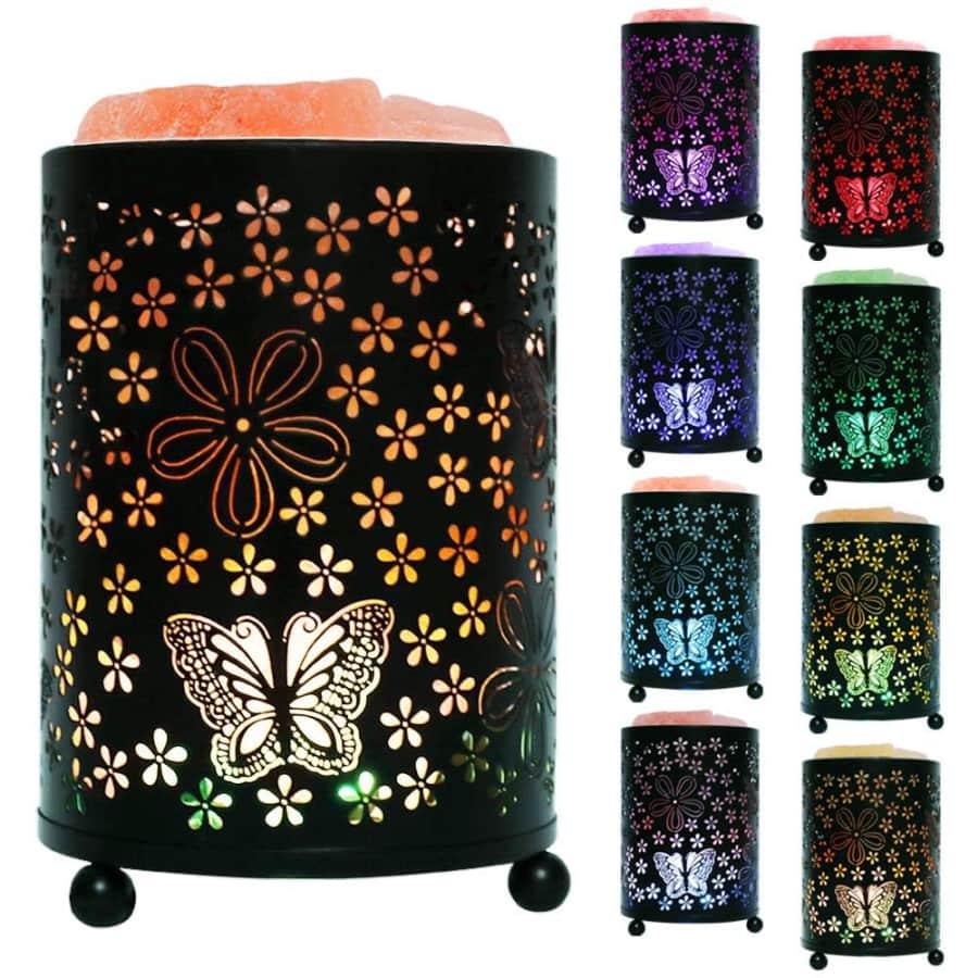 V.C.Formark Patterned Metal USB Himalayan Salt Lamp for $19 V.C.Formark Patterned Metal USB Himalayan Salt Lamp for $19