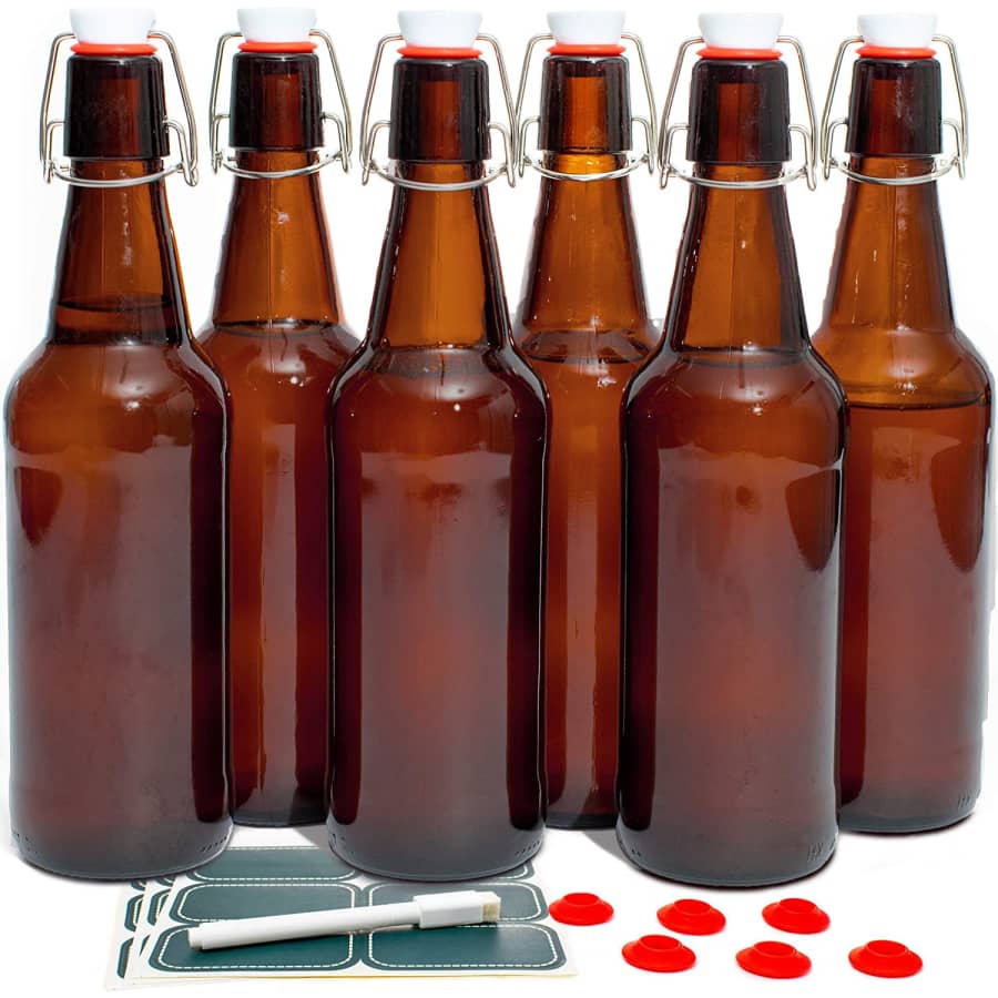 Otis Classic Swing Lid 16-oz. Glass Bottle 6-Pack for $31