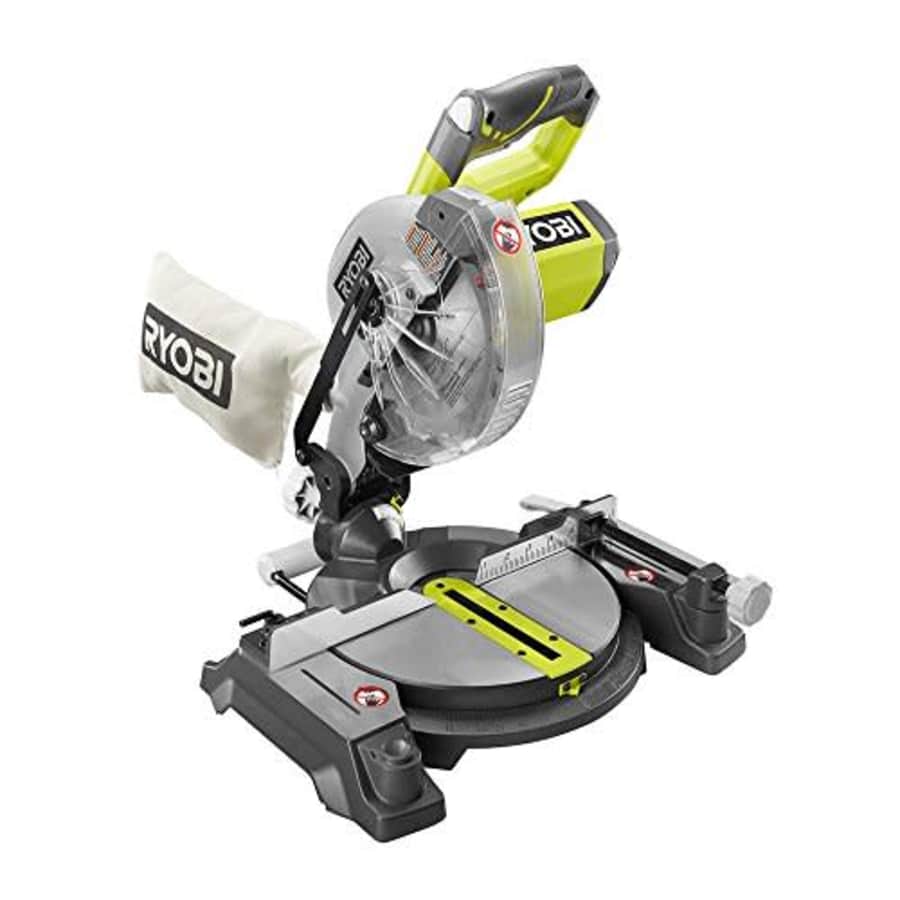 Ryobi 18-Volt ONE+ Cordless 7-1/4 in. Miter Saw (Bare-Tool) with Blade and Blade Wrench for $180 Ryobi 18-Volt ONE+ Cordless 7-1/4 in. Miter Saw (Bare-Tool) with Blade and Blade Wrench for $180