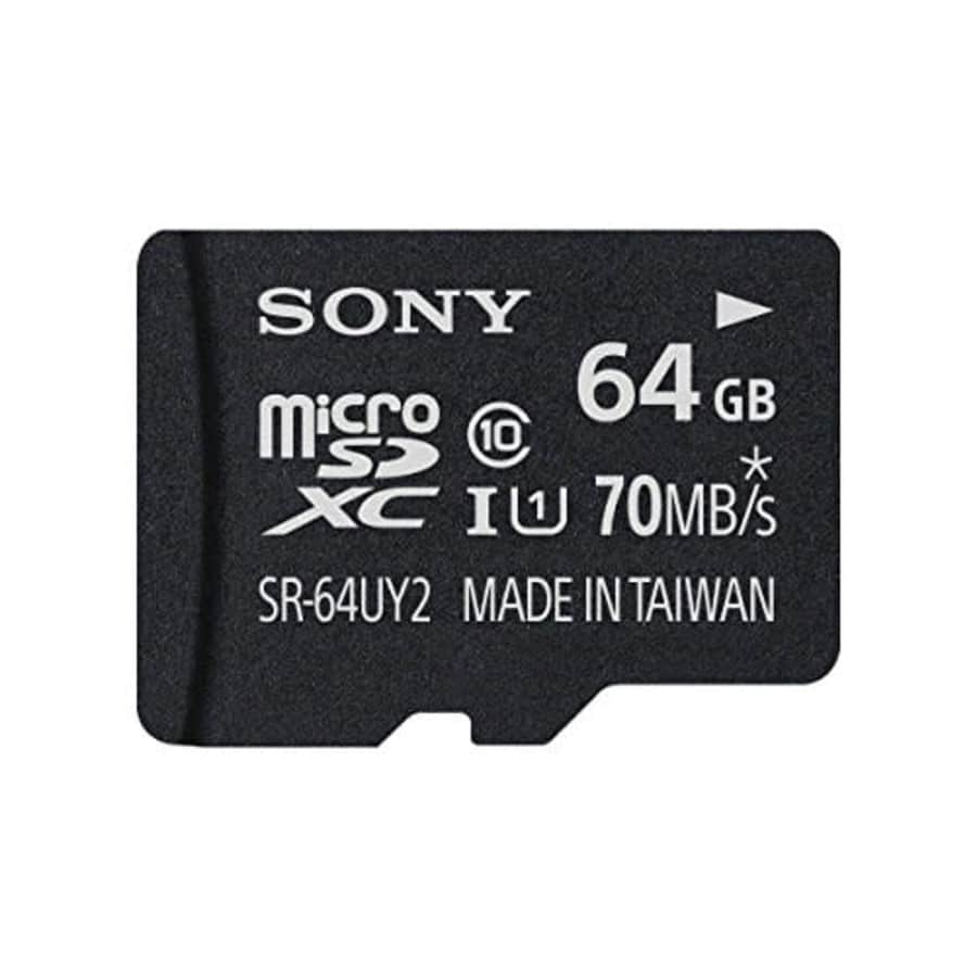 Sony 64GB Micro SDXC Class 10 UHS-1 Memory Card (SR64UY2A/TQ) for $38 Sony 64GB Micro SDXC Class 10 UHS-1 Memory Card (SR64UY2A/TQ) for $38
