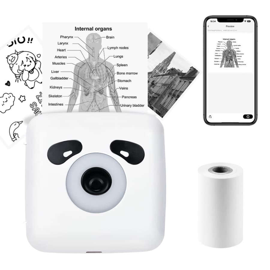 Mini Bluetooth Portable Pocket Printer for $21