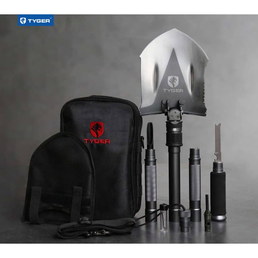 Tyger Military Folding Compact 16-in-1 Shovel Tool for $71