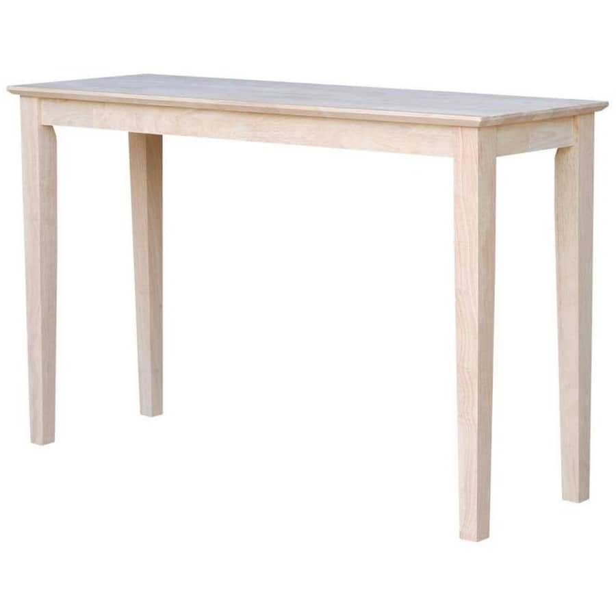 International Concepts Shaker 48" Unfinished Solid Hardwood Console Table for $93 International Concepts Shaker 48" Unfinished Solid Hardwood Console Table for $93