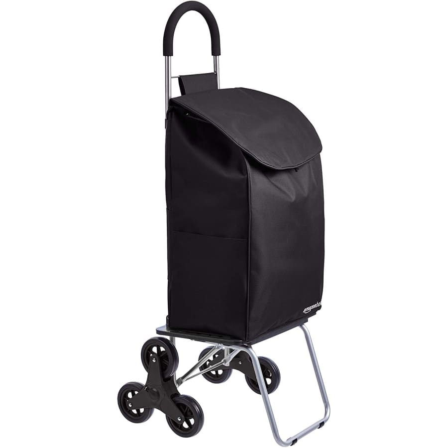 AmazonBasics 44" Folding Stair Climber Shopping Cart for $62 AmazonBasics 44" Folding Stair Climber Shopping Cart for $62