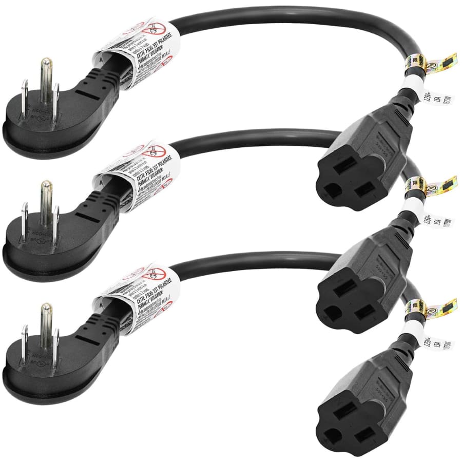 Firmerst 1-Foot Low Profile Extension Cord 3-Pack for $10 Firmerst 1-Foot Low Profile Extension Cord 3-Pack for $10