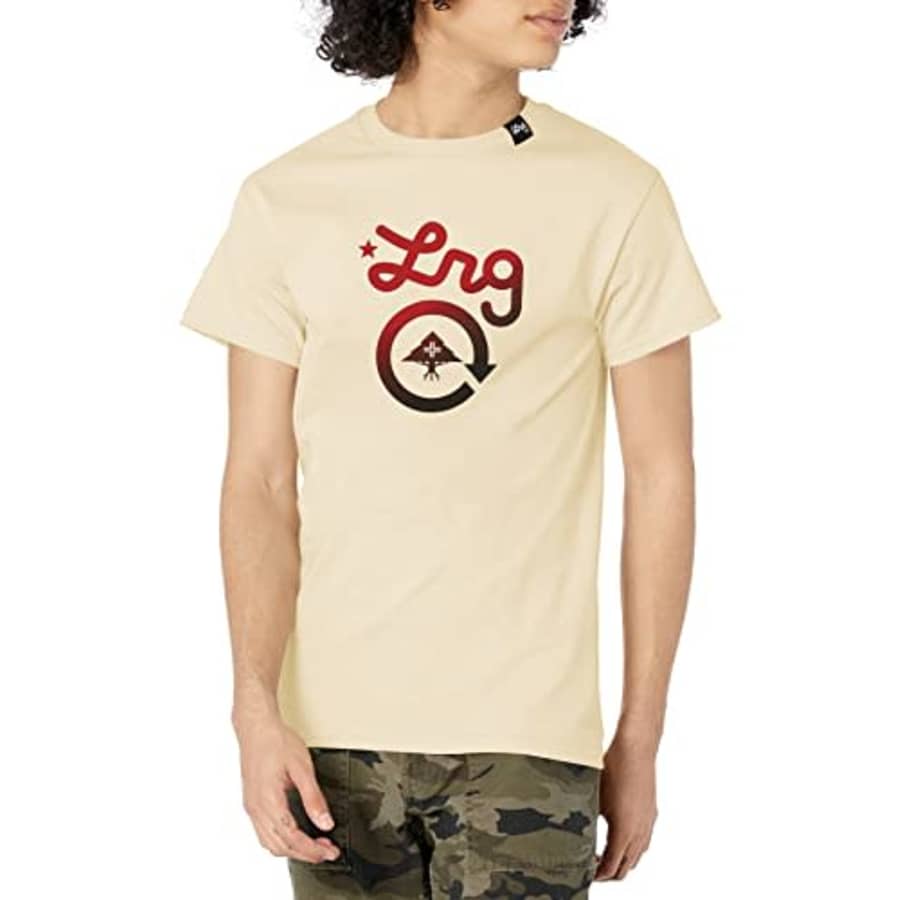 LRG Men's Cycle Logo Graphic T-Shirt, Cream for $8 LRG Men's Cycle Logo Graphic T-Shirt, Cream for $8