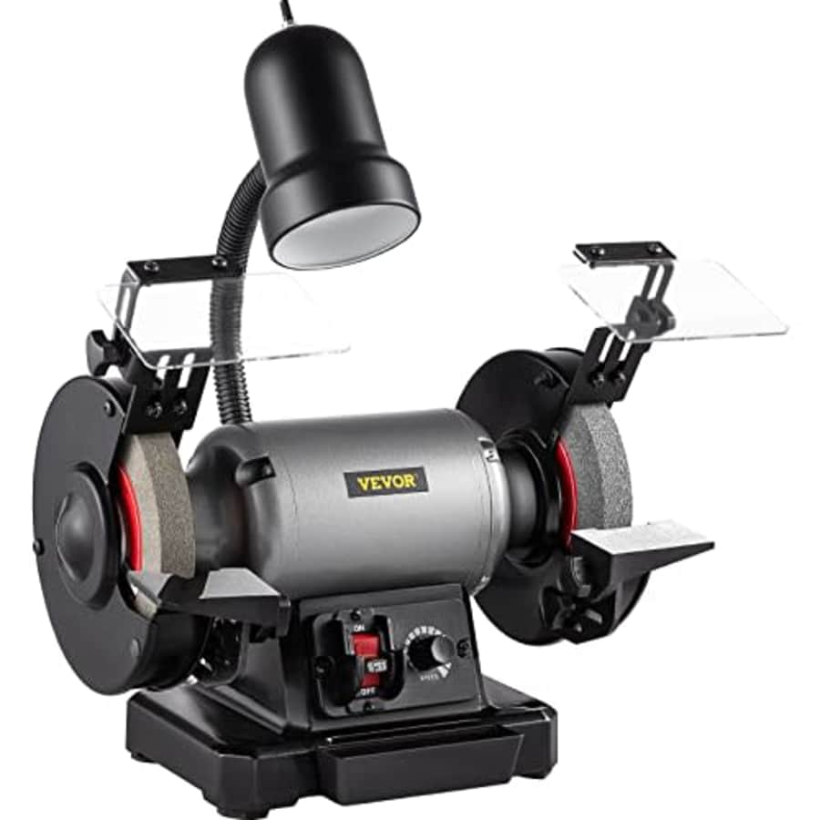 VEVOR 6 inch Bench Grinder, Variable-Speed, 750W Motor Benchtop Grinder with 3400 RPM and Work for $109 VEVOR 6 inch Bench Grinder, Variable-Speed, 750W Motor Benchtop Grinder with 3400 RPM and Work for $109