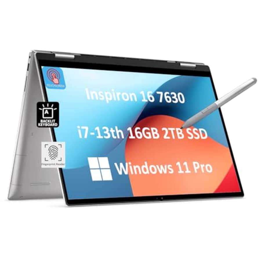 Dell Inspiron 16 7000 7630 2-in-1 Business Laptop (16" FHD+ Touchscreen, 13th Gen Intel 12-Core for $1,100 Dell Inspiron 16 7000 7630 2-in-1 Business Laptop (16" FHD+ Touchscreen, 13th Gen Intel 12-Core for $1,100