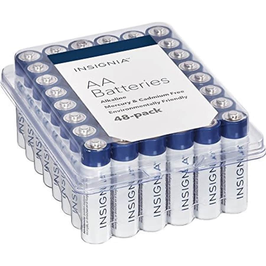 Insignia AA Batteries 48-Pack for $33