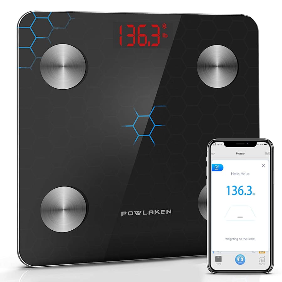 Powlaken Bluetooth Digital Body Fat Scale for $11