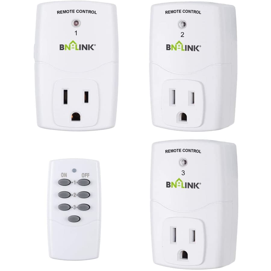 BN-LINK Wireless Programmable Outlet 3-Pack for $12
